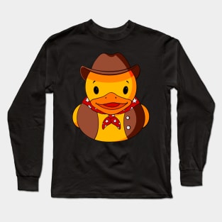 Cowboy Rubber Duck Long Sleeve T-Shirt